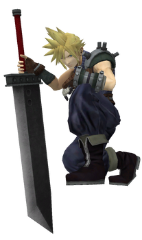 Cloud [Dissidia AC] Lost/Wounded (non-animated)