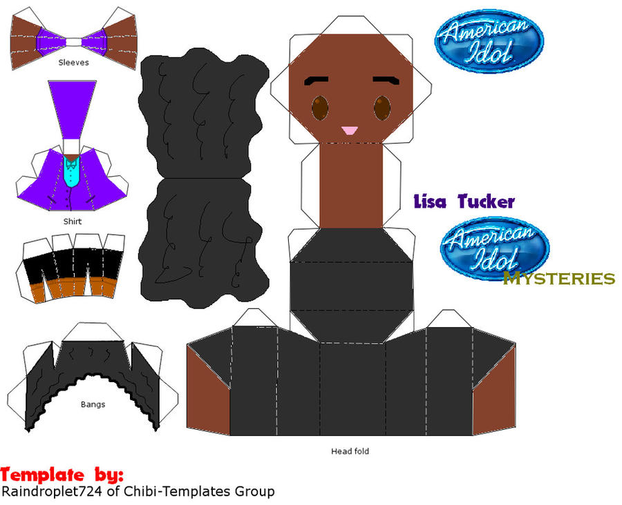 Papercraft Lisa Lisa Tucker Papercraft--American Idol S5 by paulwellerfan79 on DeviantArt