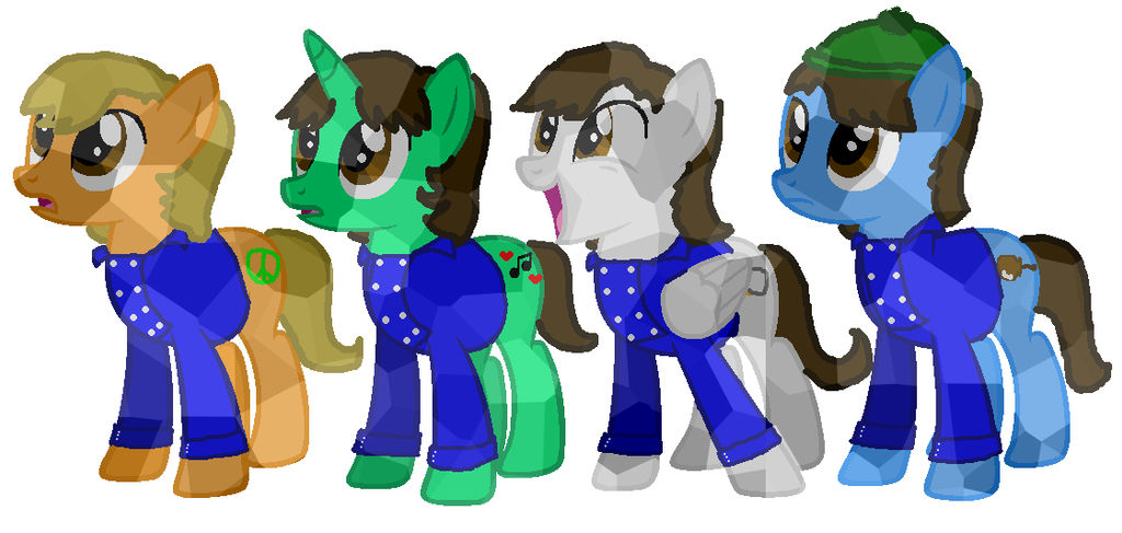 The Monkees as Crystal Ponies