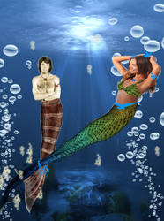 Andy Gibb the Merman--Mermaid Watching