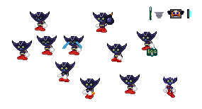 Darkspine Metal Sonic, DarkSpine Metal Sonic Sprites by METARUSONIKU on  deviantART