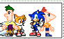 Sonic n PnF crossover stamp