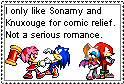 No Serious Sonamy and Knuxouge