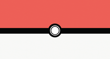 Minimalist Poke Ball Wallpaper