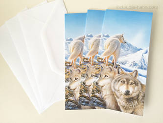 Wolves cards for Christmas!