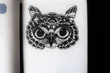 Zentangle Owl (sketch)