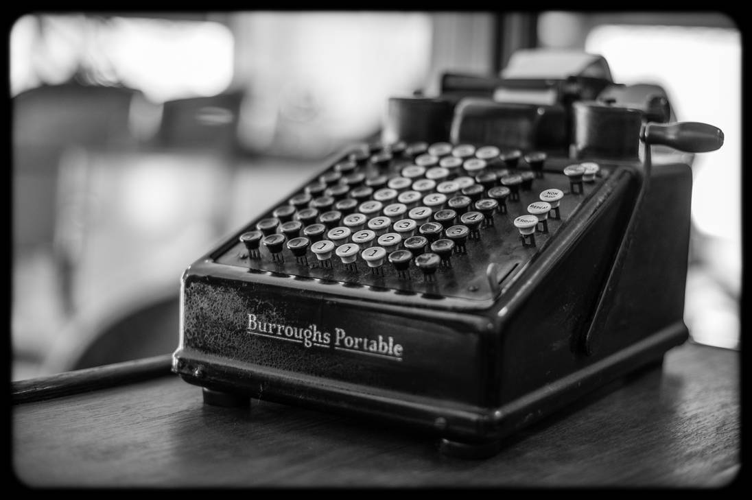 Burroughs Portable Adding Machine by PLutonius on DeviantArt