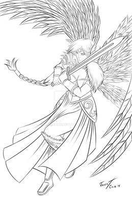 Valkyrie line art