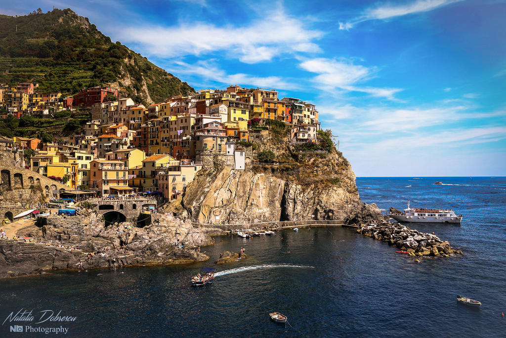 Manarola cityscape by mydarkeyes