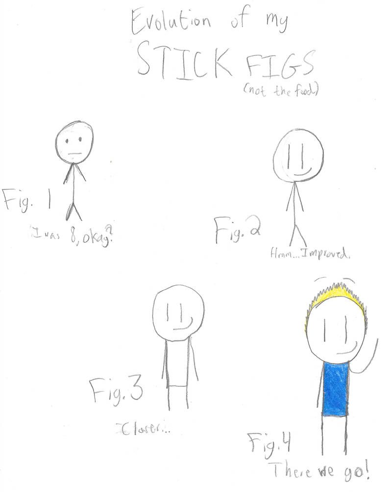 Stick Figure Inventions The Evolution of My Stick Figs by PikminElite on DeviantArt