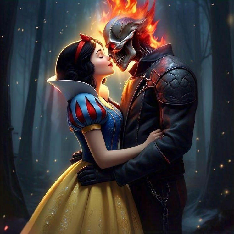 Ghost Rider Snow Snow White Loves Ghost Rider #1 by Dead234567 on DeviantArt