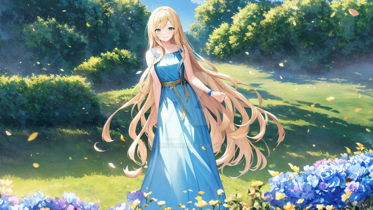 Princess among the flowers HD Wallpaper 03 by GizMo79 on DeviantArt