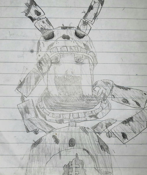 Springtrap Drawing by SlasherWolfLOD on DeviantArt