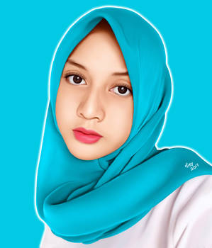 Hijab GIrl Cartoon