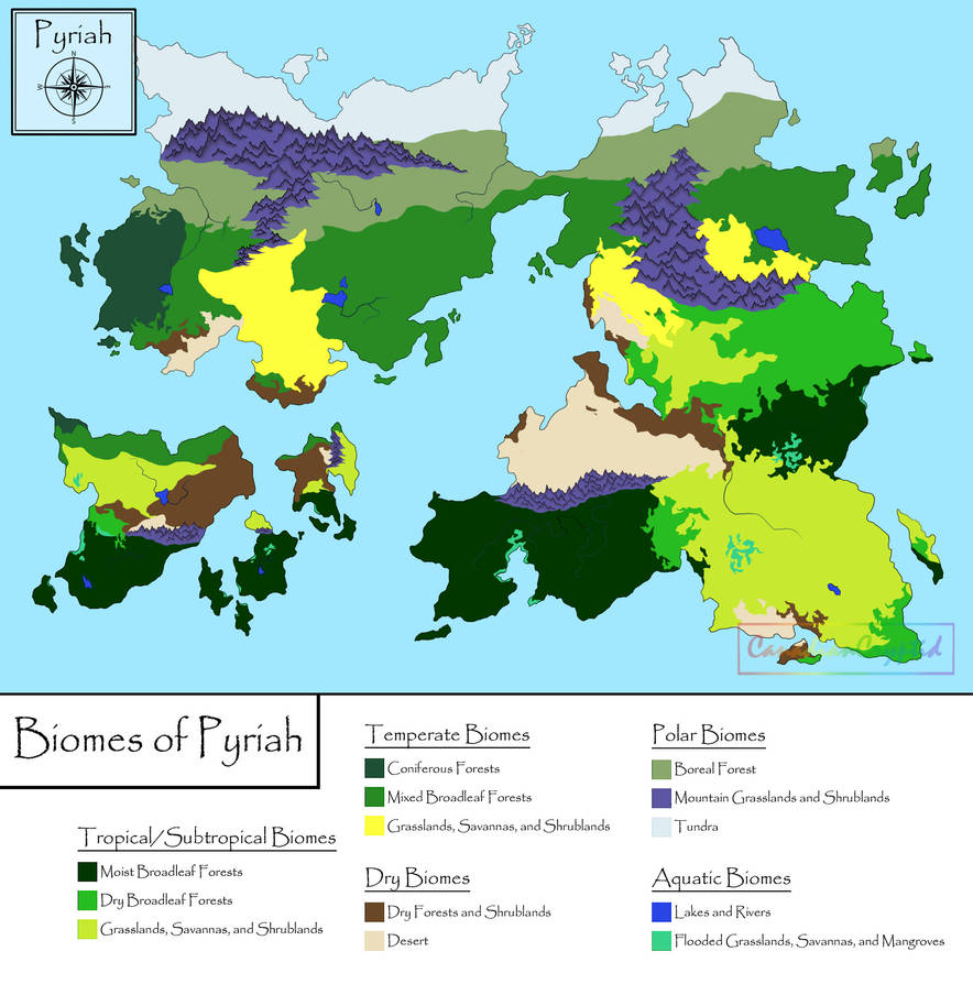 Pyrus Origin Map Biomes of Pyriah by CanadianCryptid on DeviantArt