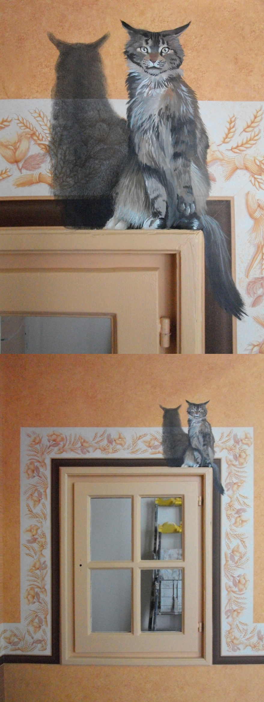 Chat en Trompe l'oeil