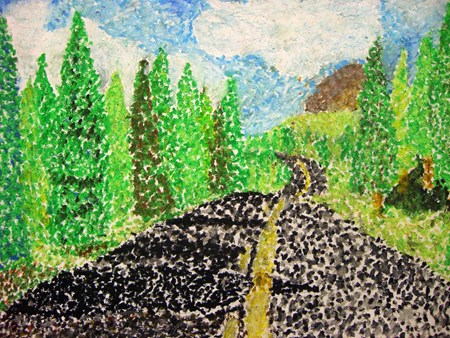 Pointillism Road