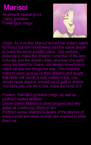 Marisol bio by LordTHawkeye