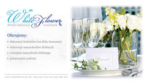 White Flower bussines card