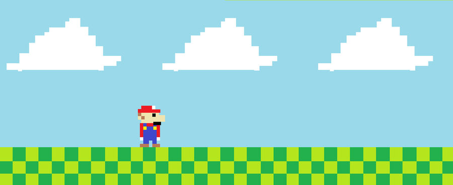 Invincible 8 Bit Mario mario 8 bit by rougefan99 on DeviantArt