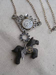 The Time Horse Steampunk Necklace by SacredJourneyDesigns
