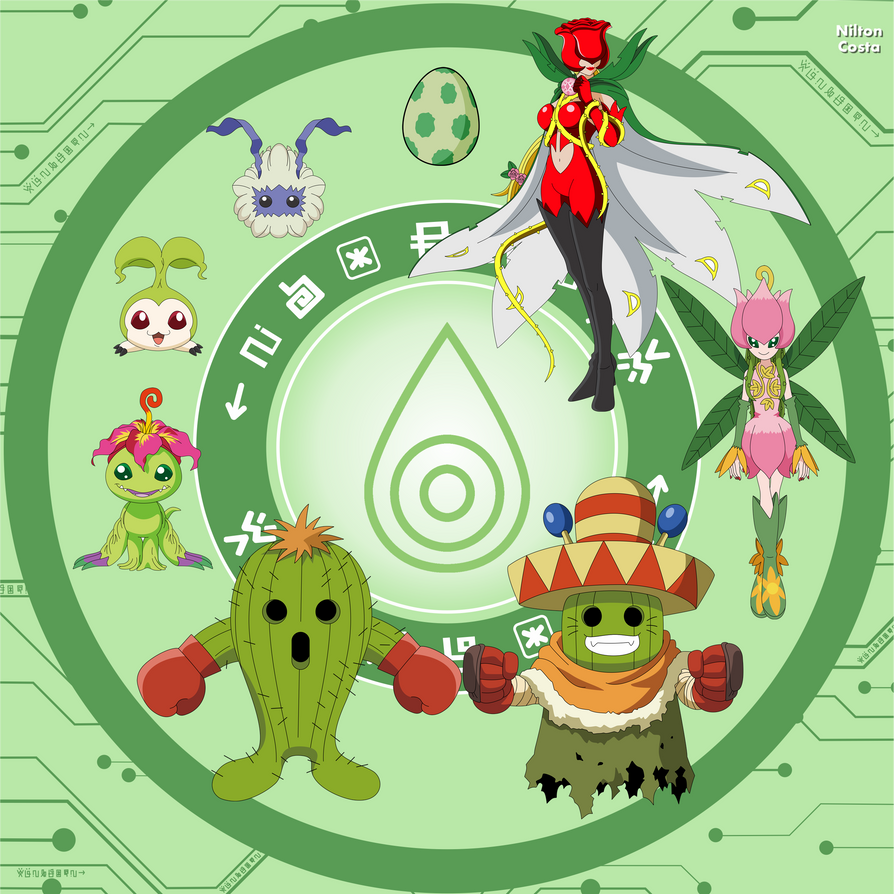 Palmon Evolution by zeniltonjrart on DeviantArt