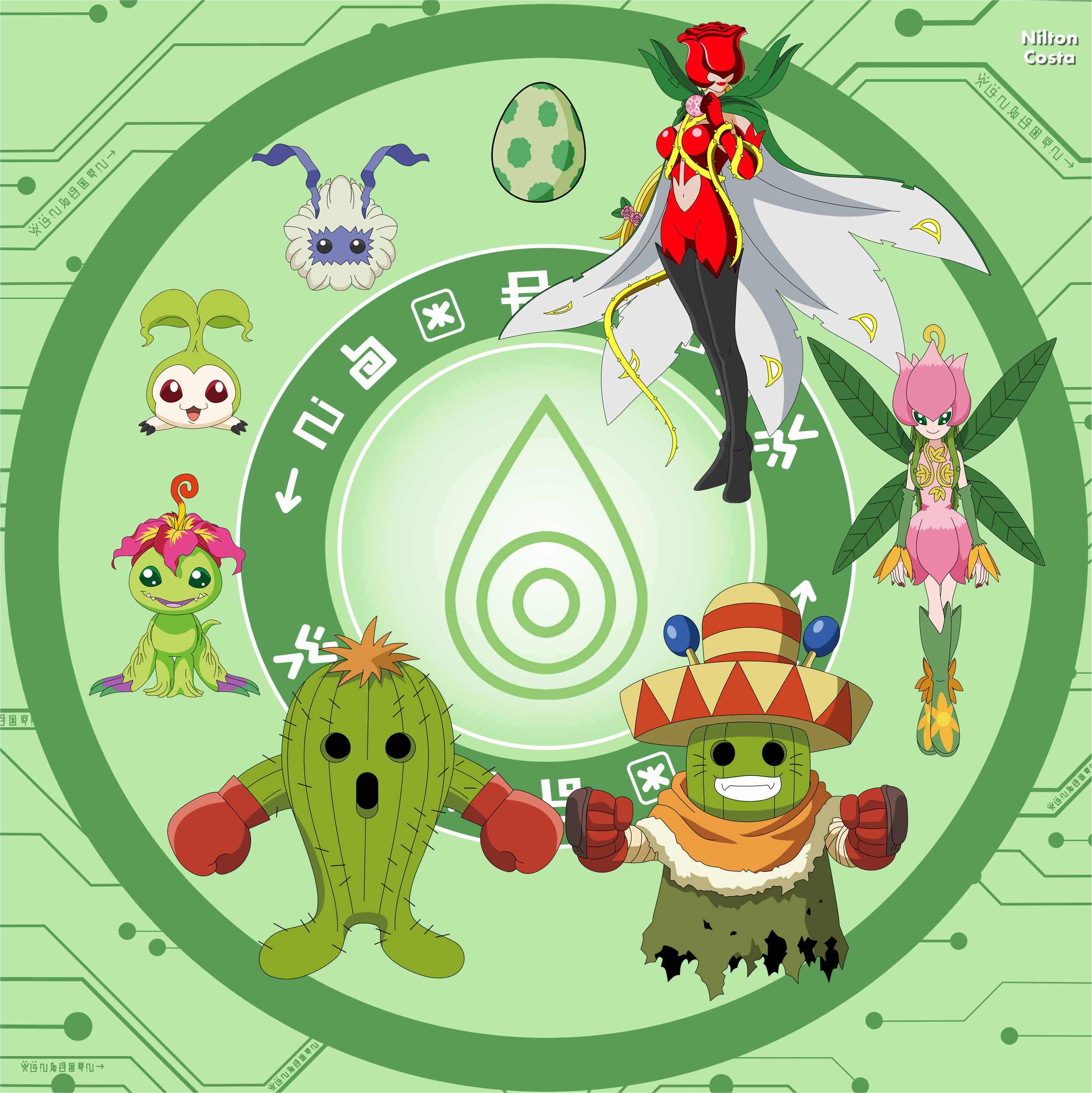 Palmon Map Palmon Evolution by zeniltonjrart on DeviantArt