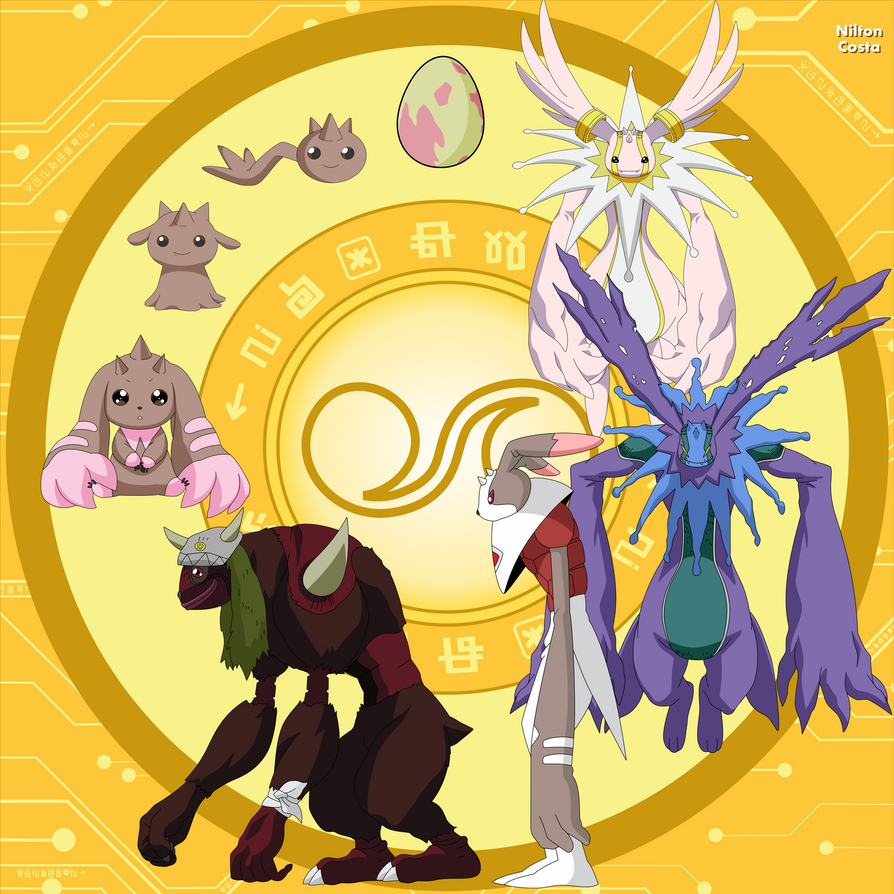 Lopmon Evolution by zeniltonjrart on DeviantArt