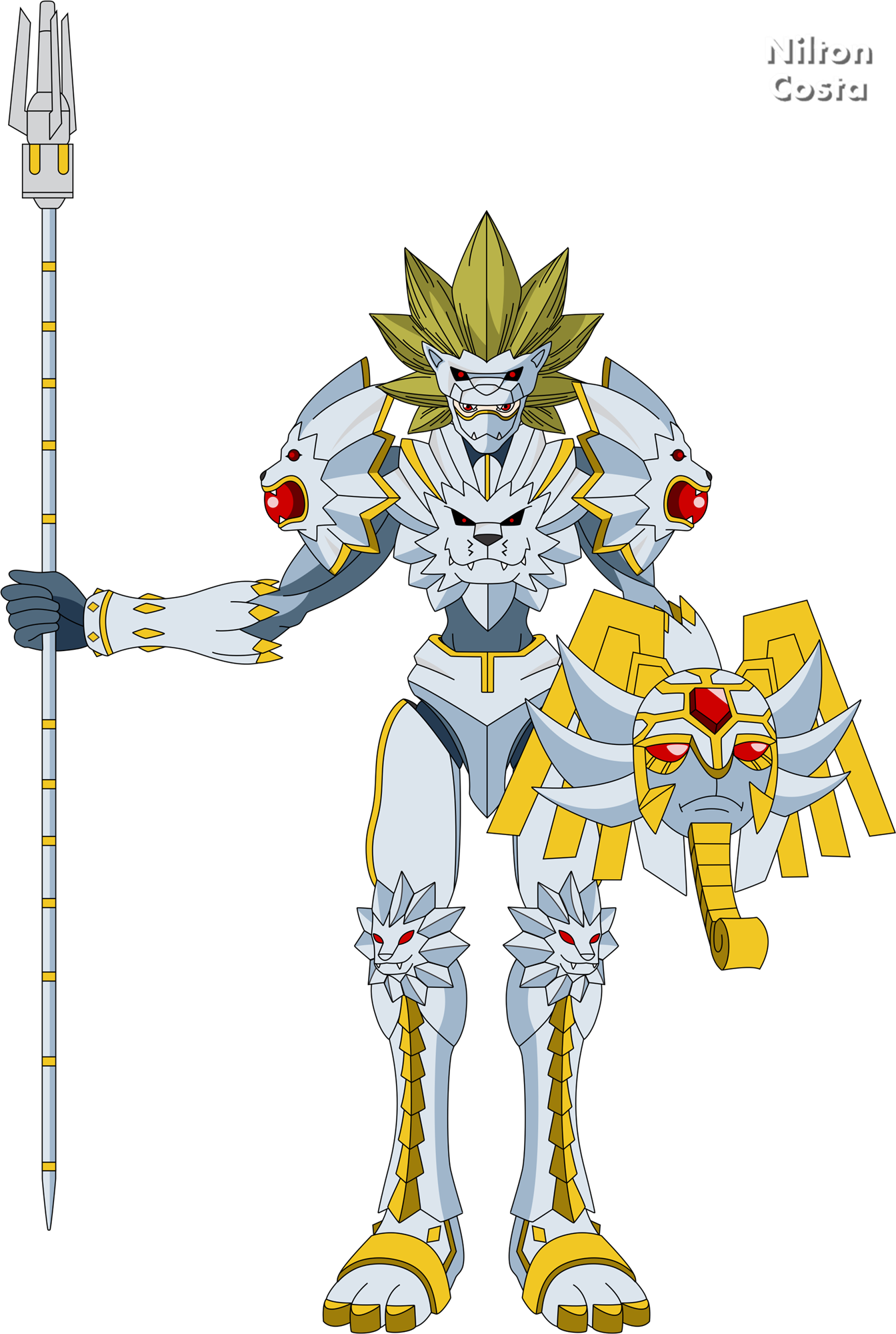 Lowemon Rookieform Lowemon White by zeniltonjrart on DeviantArt