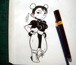 Chun li streetfighter Inktober # 15