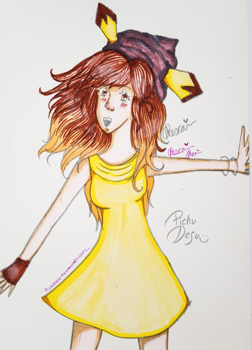 Pi Chan (Coloured) by PichuDesu on DeviantArt