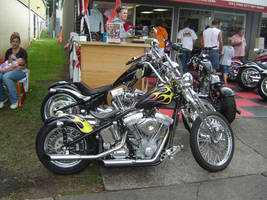 Old School Chopper Motorcycle