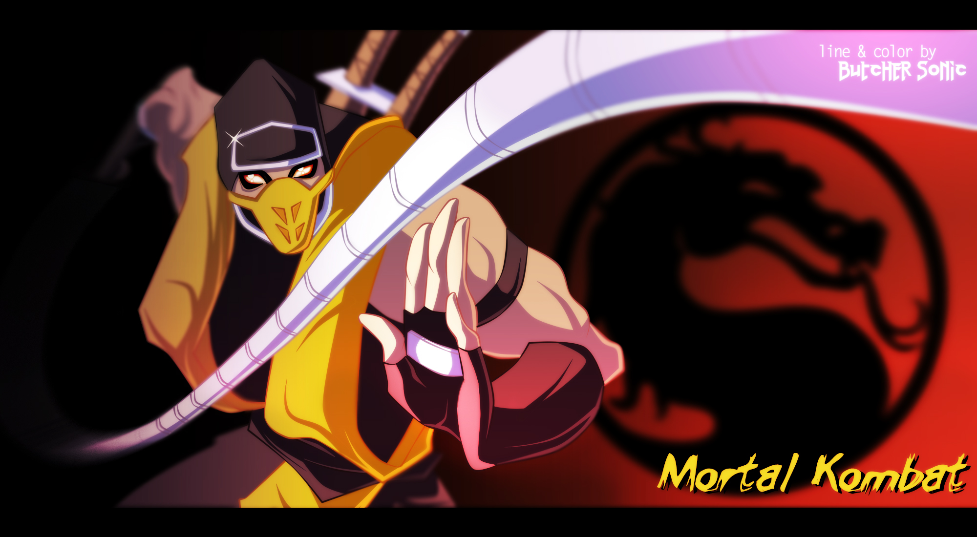 Mortal Kombat. Scorpion color