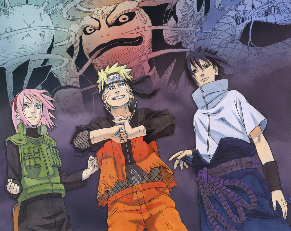 Наруто 7 2010. Naruto команда 7. Саске и Наруто и Сакура 4 мировая.