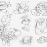 Kirby Character Sketches