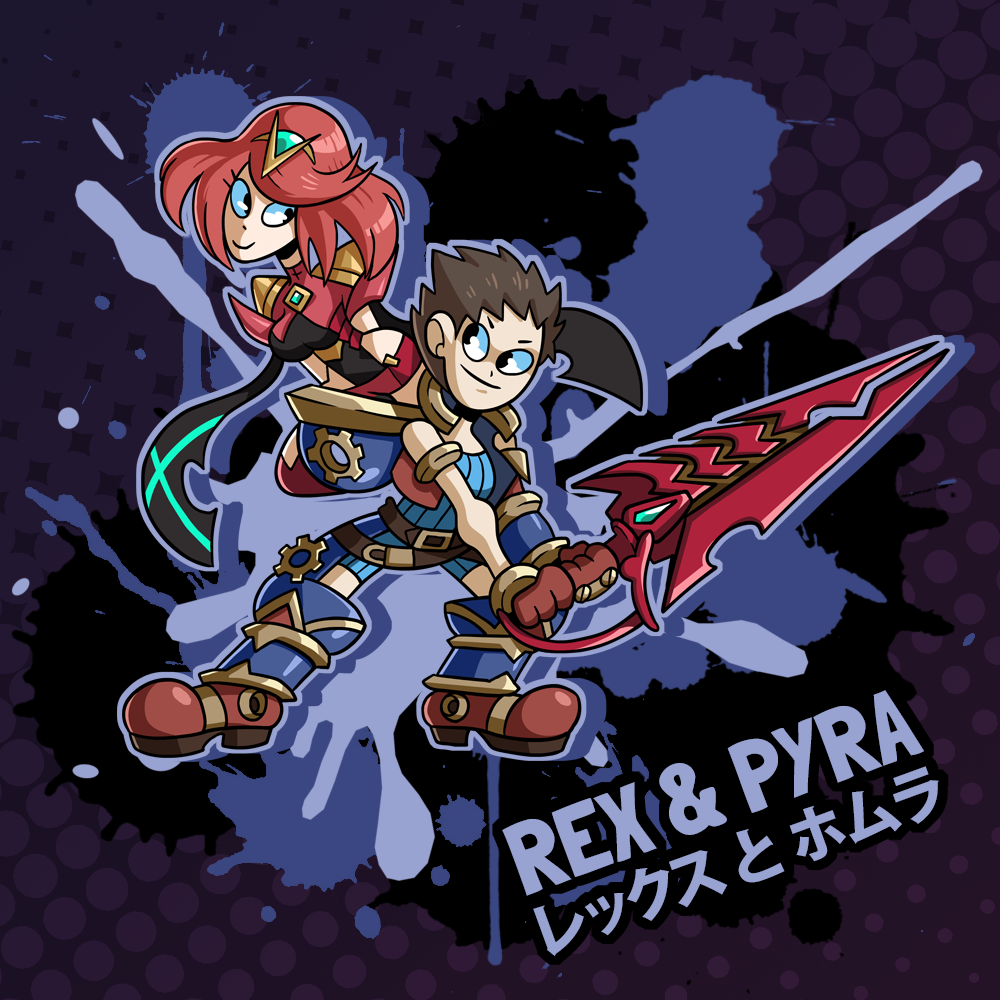 SMASH 150 - 188 - REX AND PYRA by professorfandango on DeviantArt
