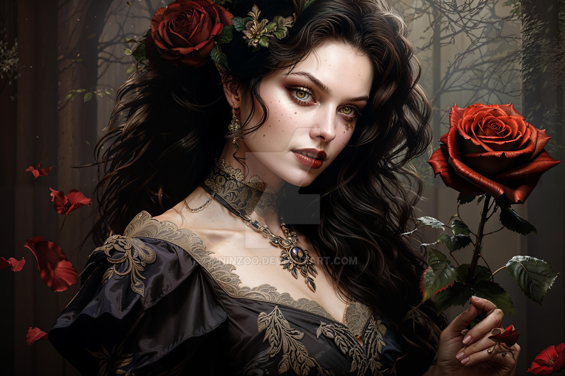Gothic Roses by NinZoo on DeviantArt
