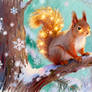 christmas squirrel