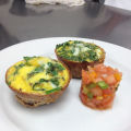 Spinach Quiche With Salsa