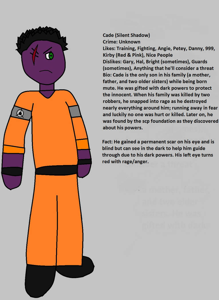 Cade Reference Sheet by UltimateSaiyanTP387 on DeviantArt