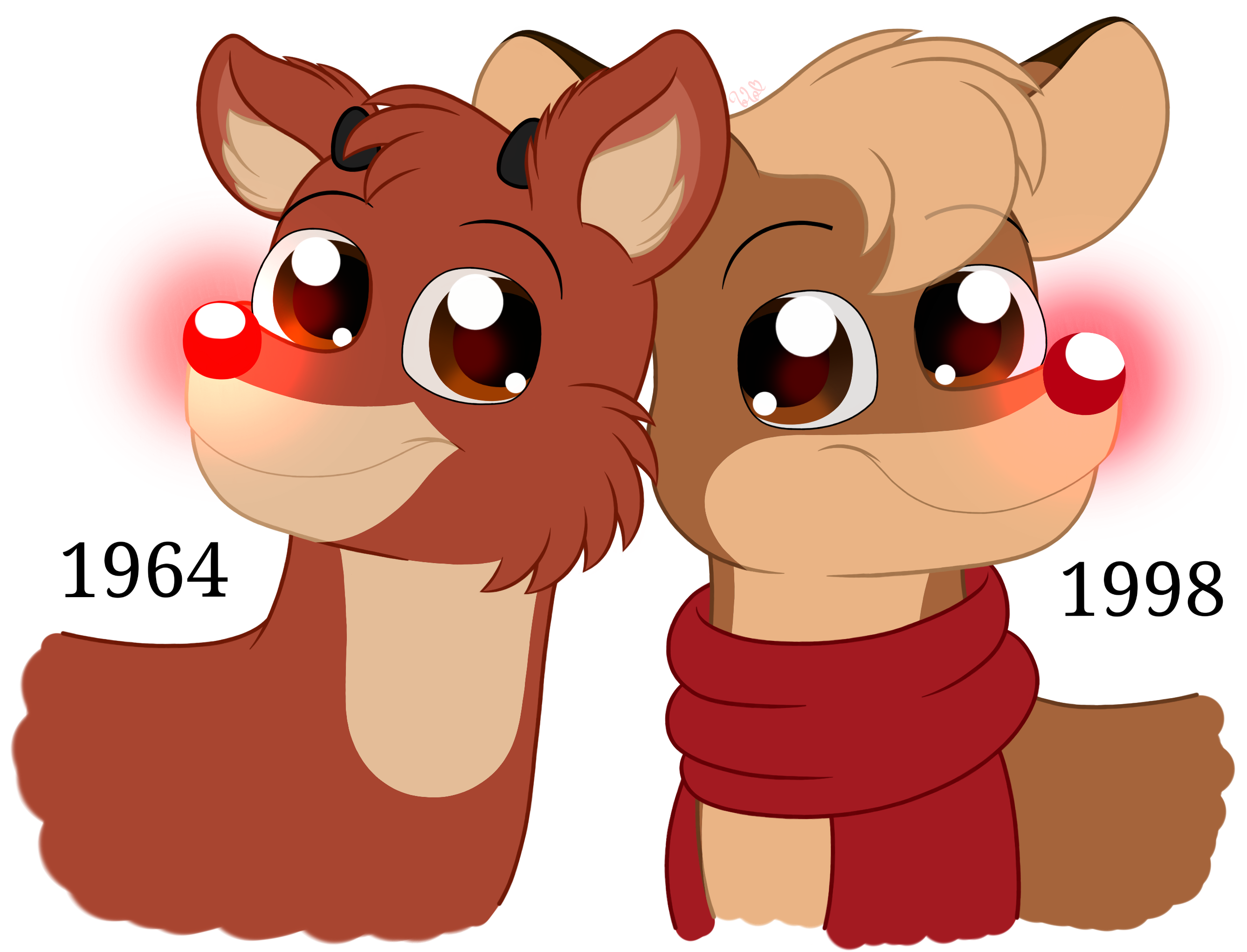 Rudolph (1964) + Rudolph (1998) by LoloHeartWolf on DeviantArt