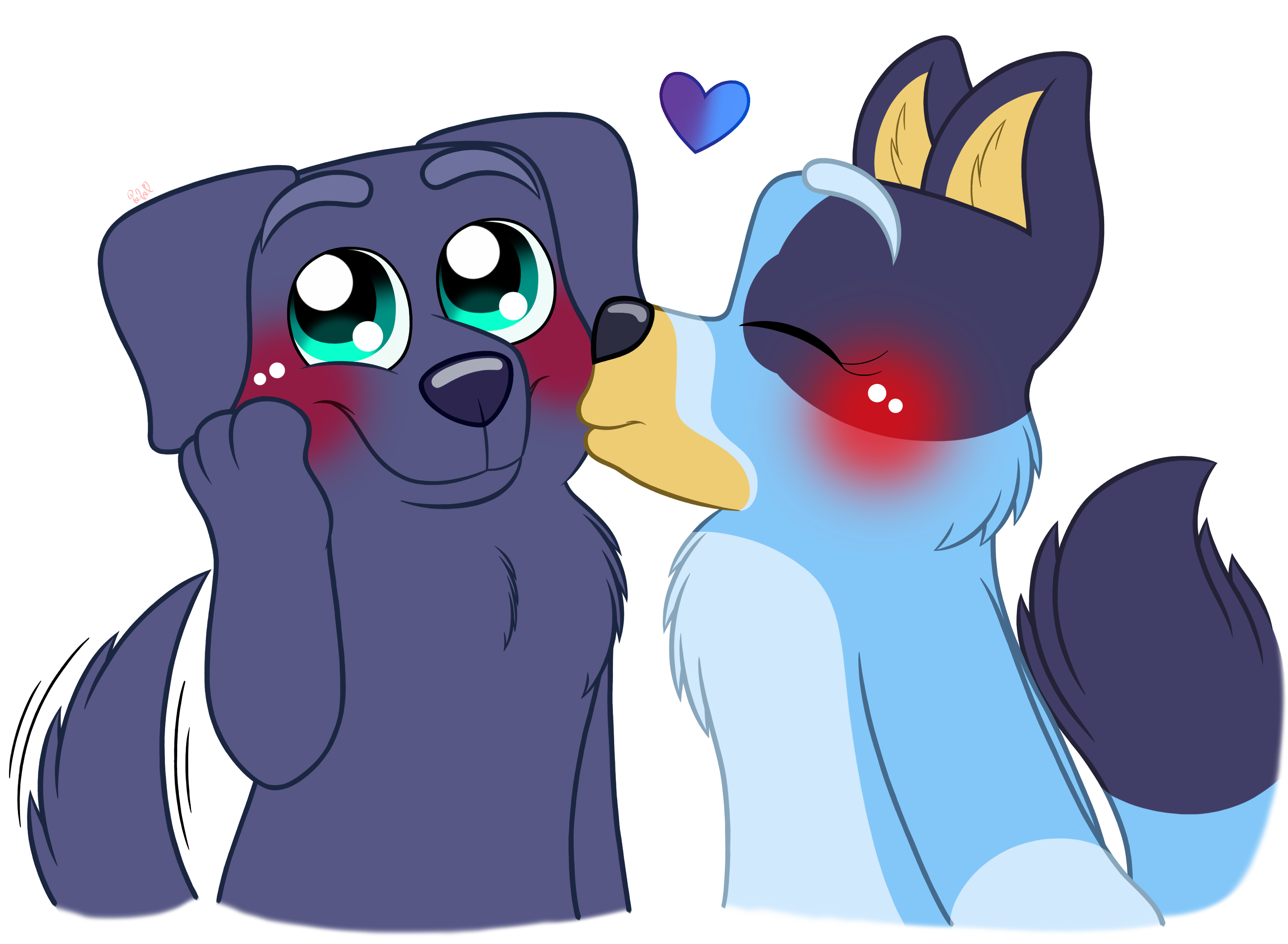 Bluey And Jean Luc By LoloHeartWolf On DeviantArt bluey-and-jean-luc-by-loloheartwolf-on-deviantart