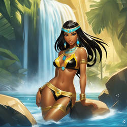 Cleopatra on the rocks