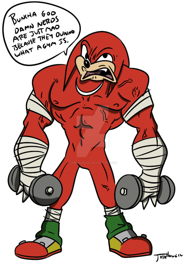 Buff Knux by omegalbagel on DeviantArt