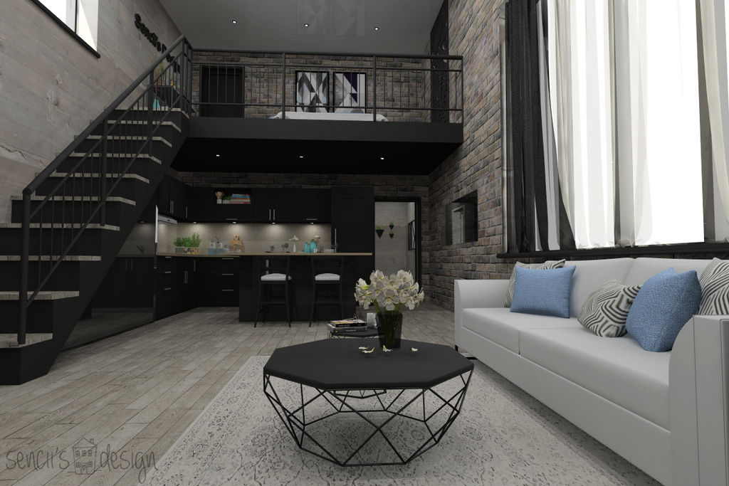 Loft House Interior Design I. by SenciisDesign on DeviantArt