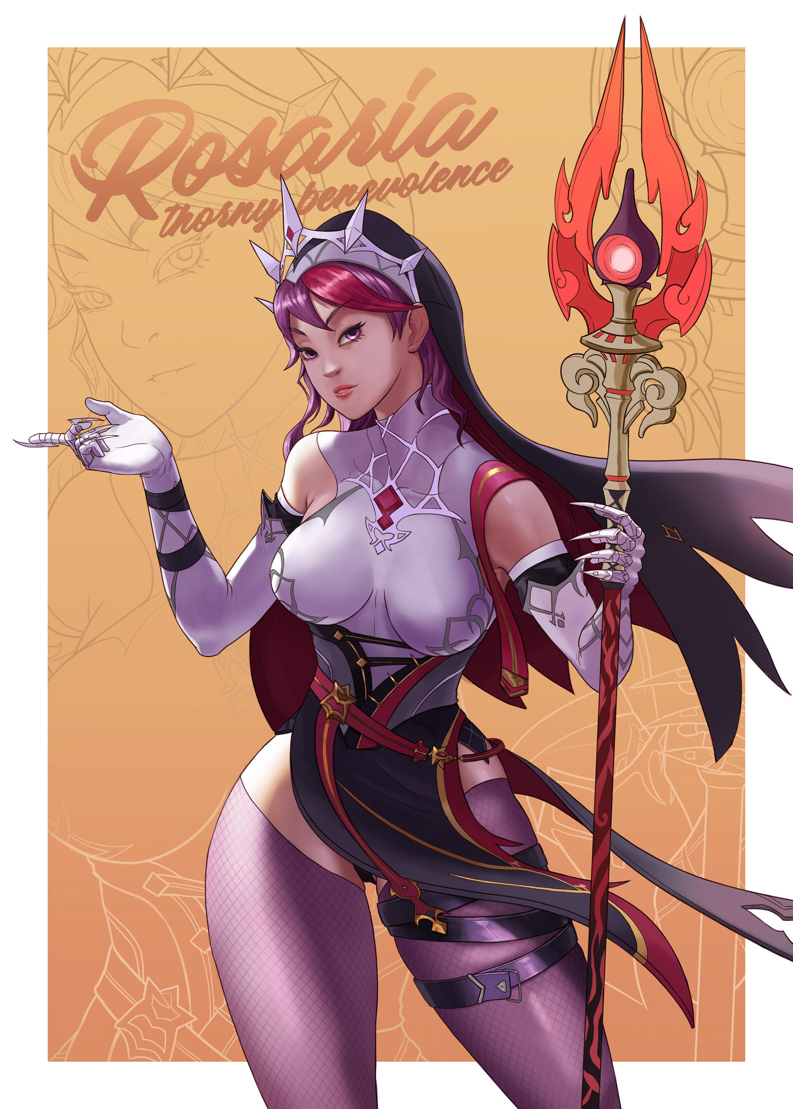 Rosaria Genshin Impact Fan Art By Rowboat26 On Deviantart Rosaria Genshin Impact Fan Art By Rowboat26 On Deviantart