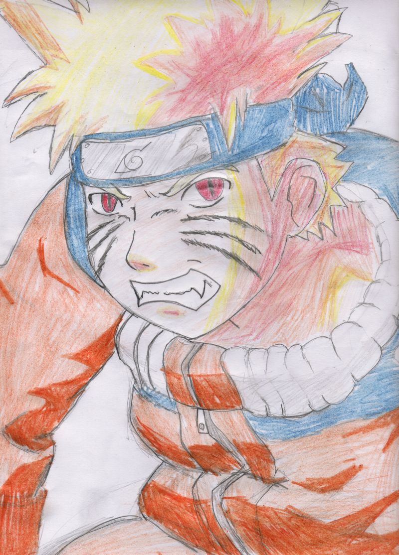 coloured naruto