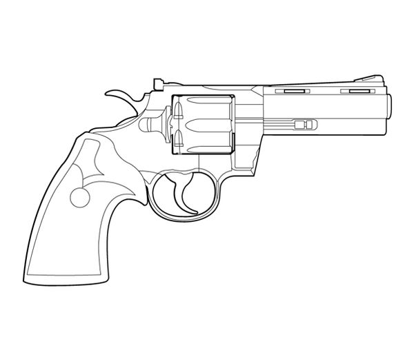 Colt Phyton Lineart by MasterChiefFox on DeviantArt