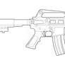 Colt M733 Commando Lineart