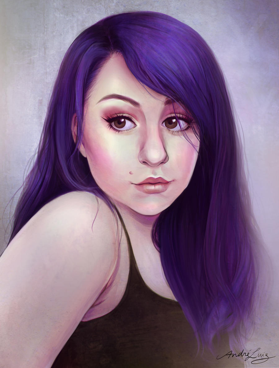 Purple Girl by AndreLuizBarbosa